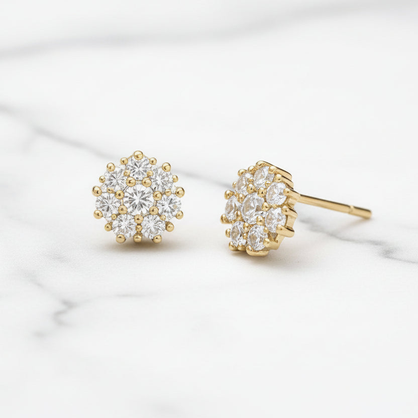 The "Floral Cz" Earrings
