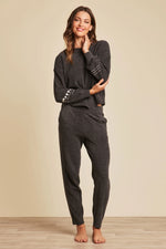 The "Cozychic Ultra Lite® Heartbeat Stripe" Pullover by Barefoot Dreams