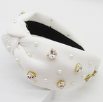 The "Heart Rhinestone and Pearls" Headband