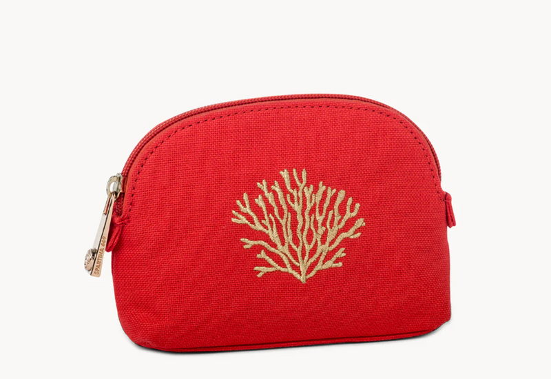 The "Orange Coral" Small Cosmetic Case by Spartina 449