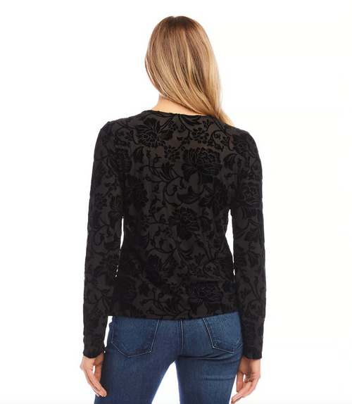 The "Jill" Velvet Burnout Top