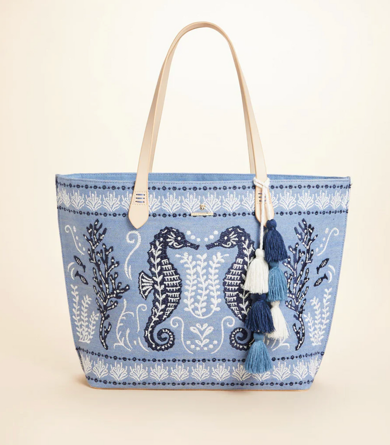 The "Hamilton Seahorse" Fiesta Tote by Spartina 449