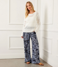The "Imogen" Boatneck Crochet Sweater