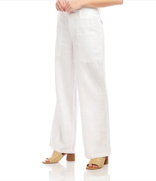 The "Violet" Wide Leg Linen Pant