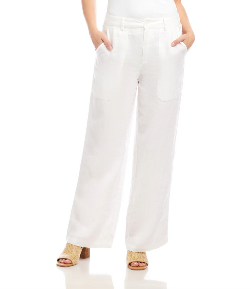 The "Violet" Wide Leg Linen Pant