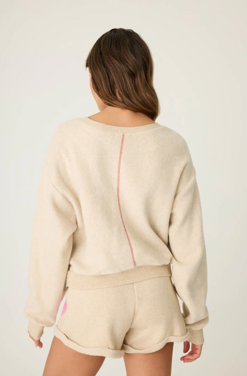 The "For the Mamas" Embroidered Long Sleeve Top by PJ Salvage