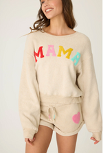 The "For the Mamas" Embroidered Long Sleeve Top by PJ Salvage