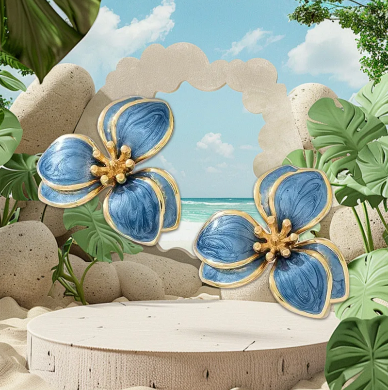 The "Pearlized Flower" Earrings