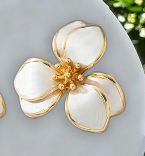 The "Pearlized Flower" Earrings