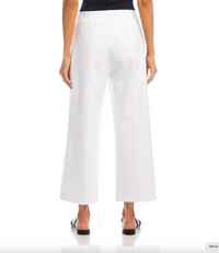 The "White Wide Leg" Crop Pant