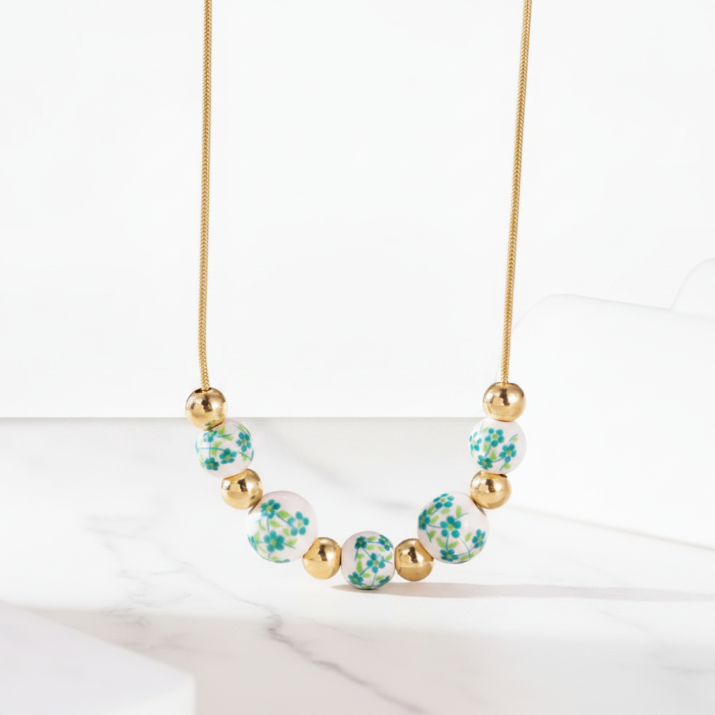 The "Painted Floral" Necklace