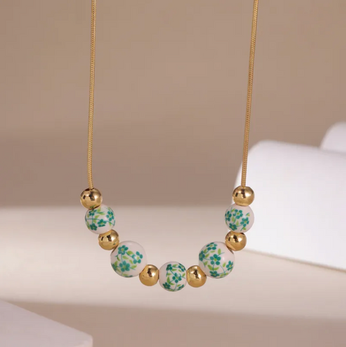 The "Painted Floral" Necklace