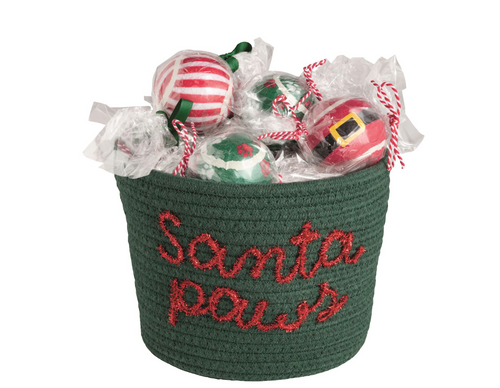 The "Santa Paws" Christmas Doggie Tennis Ball