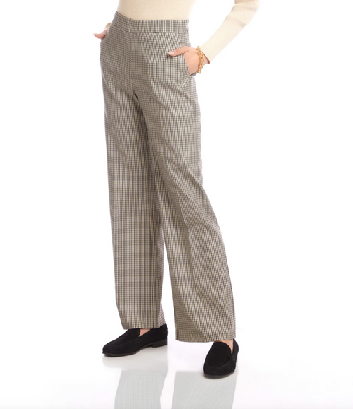 The "Chic Check" Straight Leg Trouser