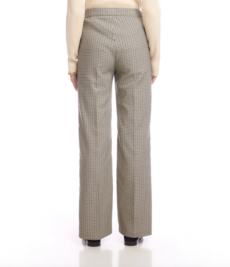 The "Chic Check" Straight Leg Trouser