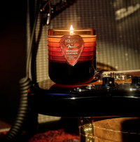The "Midnight Leather" Candle by Voluspa x Fender