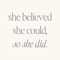 The "She Believed She Could, So She Did" Bracelet by MantraBand