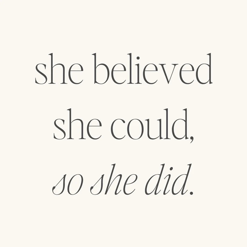 The "She Believed She Could, So She Did" Bracelet by MantraBand