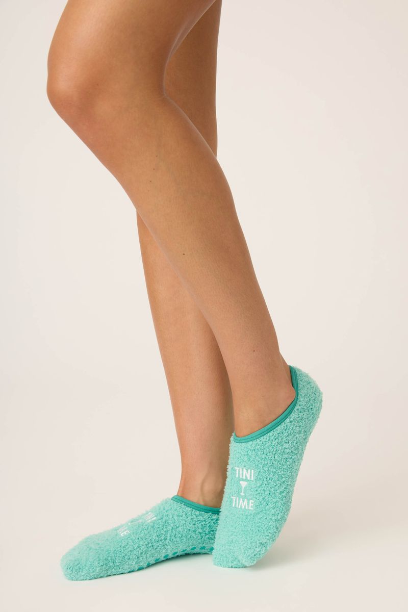 The "Tini Time" Fuzzy Ankle Socks by PJ Salvage