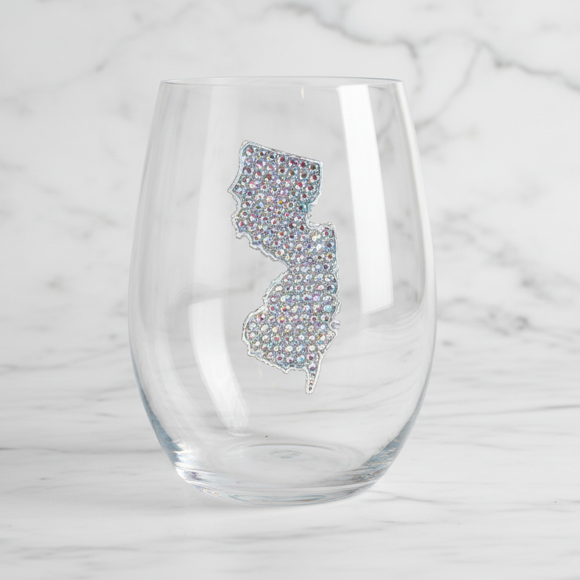 The "New Jersey" Stemless Wineglass