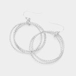 The "Textured Hoop Swag" Earrings