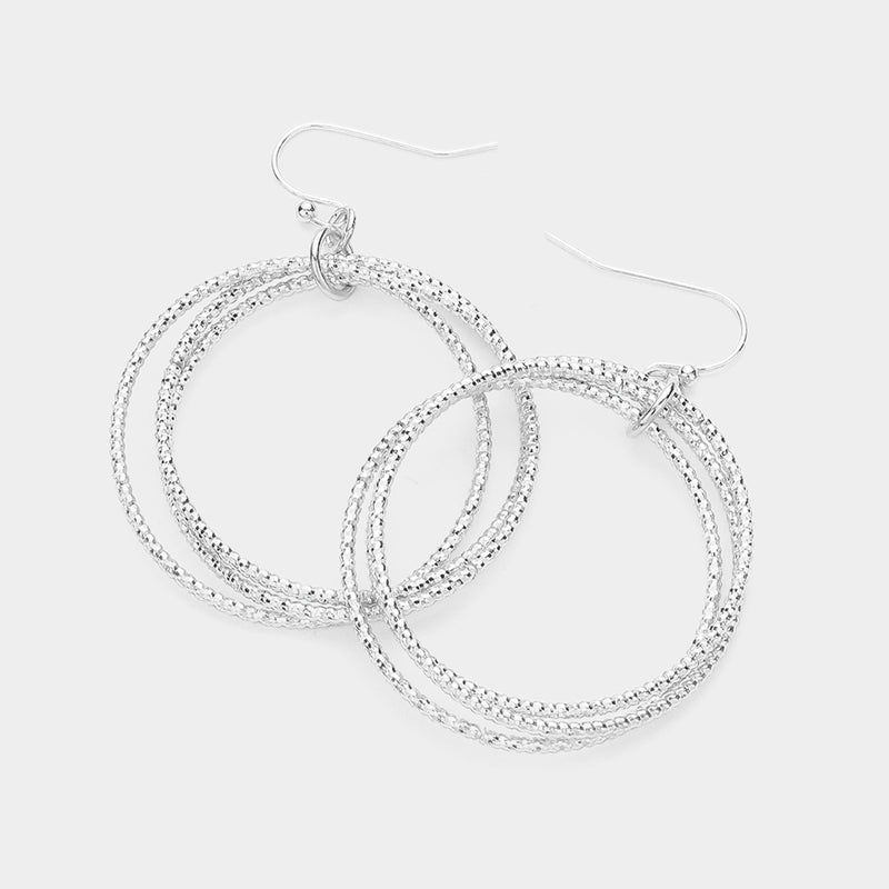 The "Textured Hoop Swag" Earrings