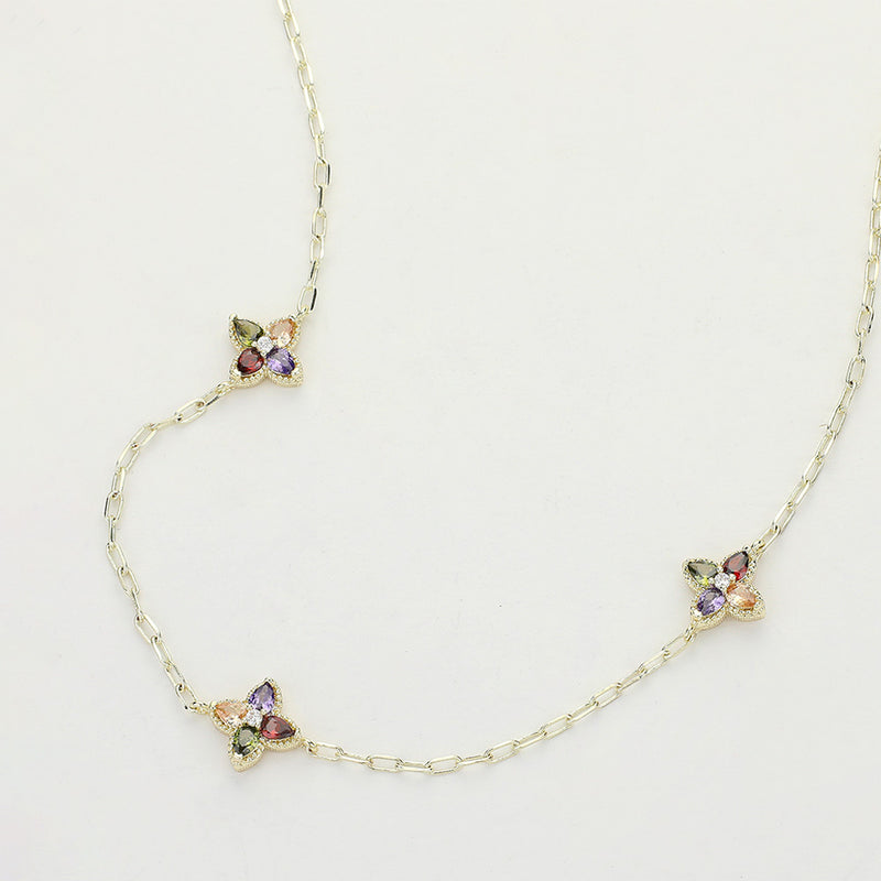 The "Trio Multicolor Beauty" Necklace