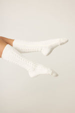 The "Ivory" Cozy Chenille Socks by PJ Salvage