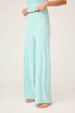 The "Light Mint" Pointelle Lounge Set by PJ Salvage