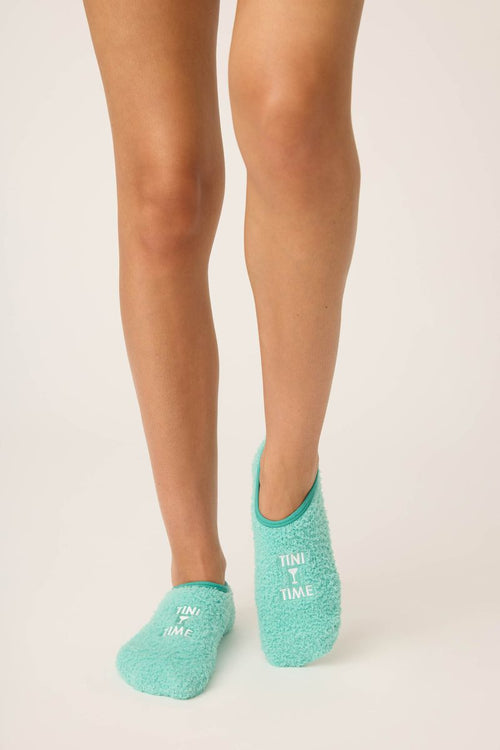 The "Tini Time" Fuzzy Ankle Socks by PJ Salvage