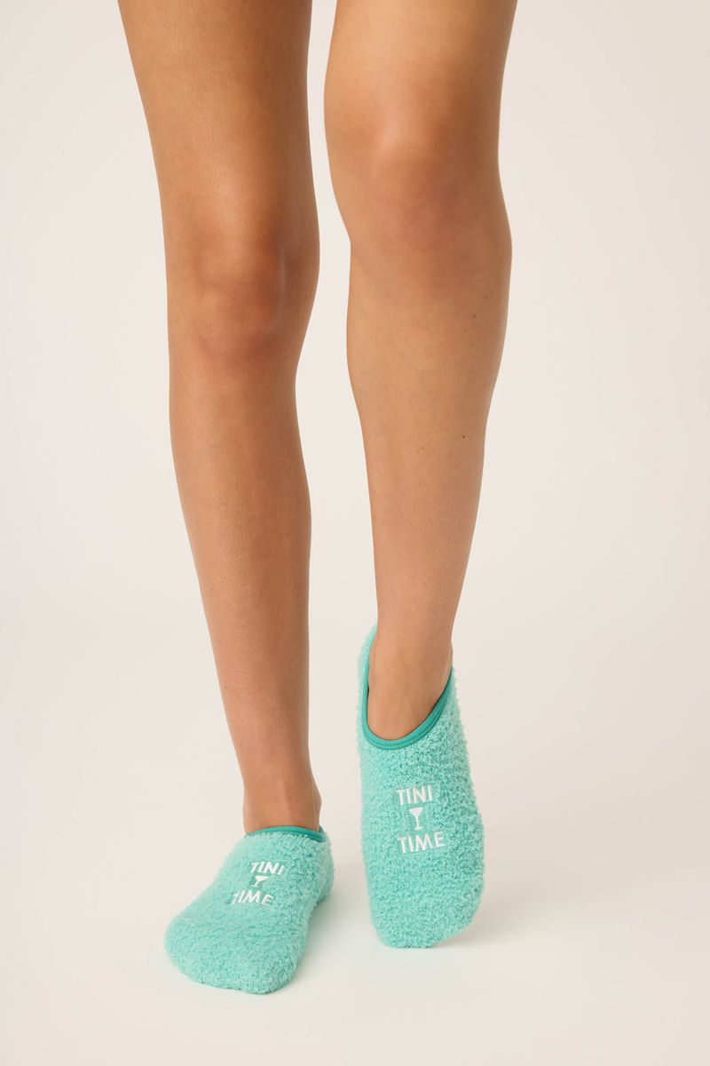 The "Tini Time" Fuzzy Ankle Socks by PJ Salvage
