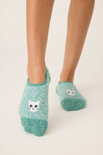 The "Kitty" Fuzzy Ankle Socks by PJ Salvage