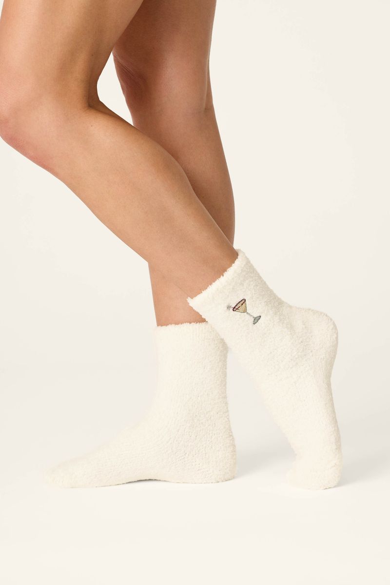 The "Merry Martini" Cozy Socks