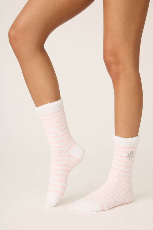 The "Ski Jammie Snowflake" Cozy Socks by PJ Salvage
