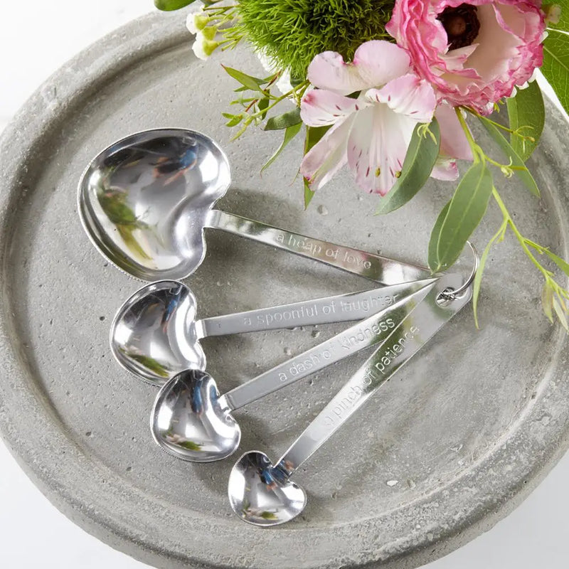 The "Love Beyond Measure" Heart Shaped Measuring Spoons