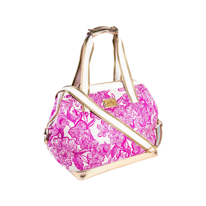 The “Unforgettable Pink” Neoprene Cooler by Lilly Pulitzer