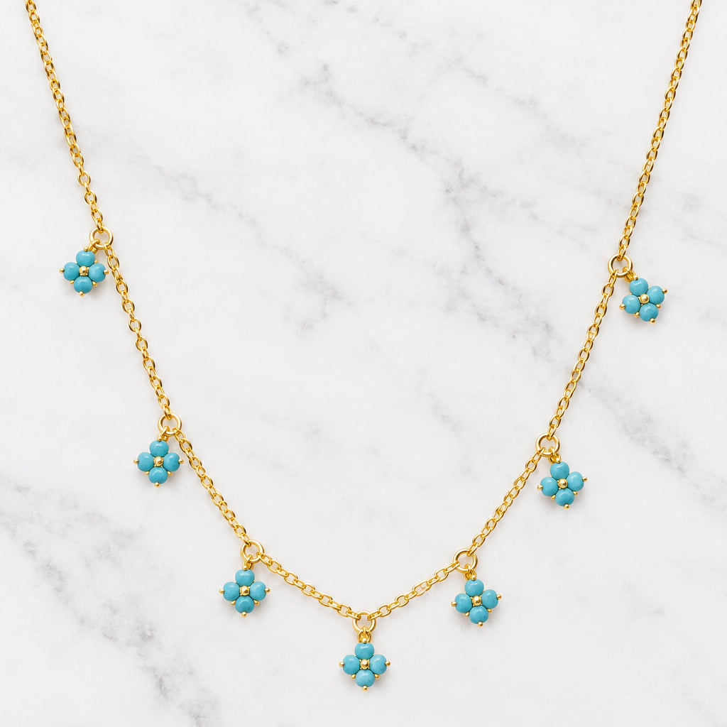 The "Turquoise Bloom" Necklace