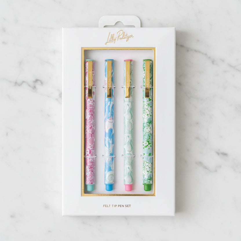 The "Felt Tip Pen" Set by Lilly Pulitzer