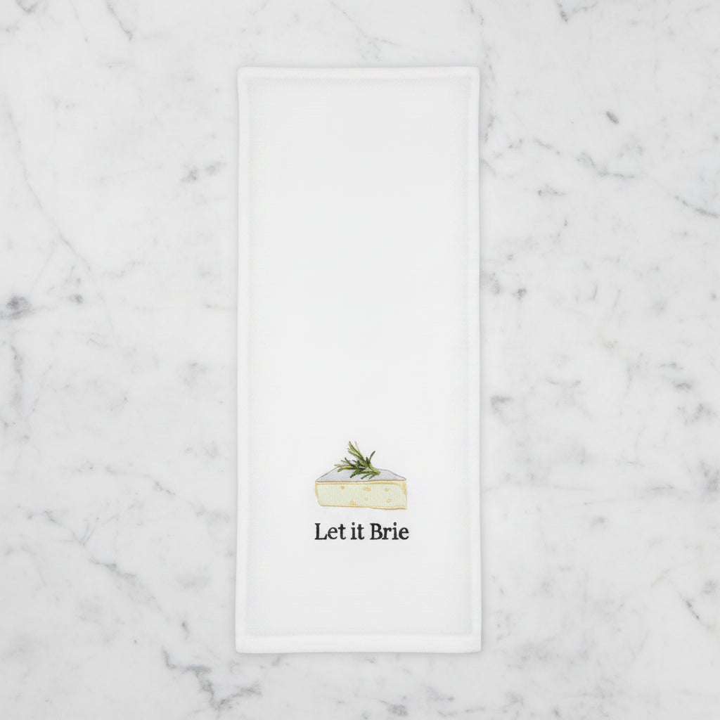 The "Let it Brie" Dish Towel