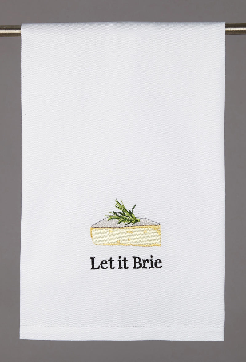 The "Let it Brie" Dish Towel