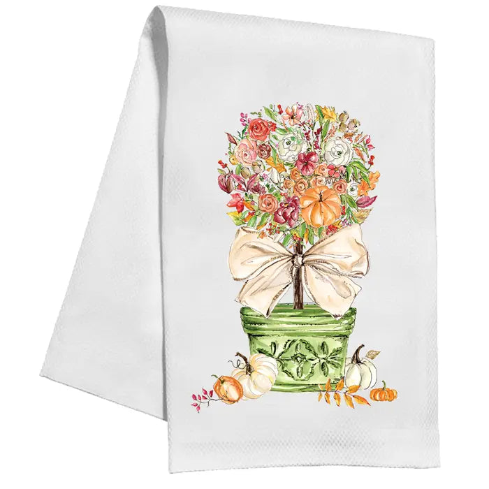 The "Autumn Topiary" Hand Towel