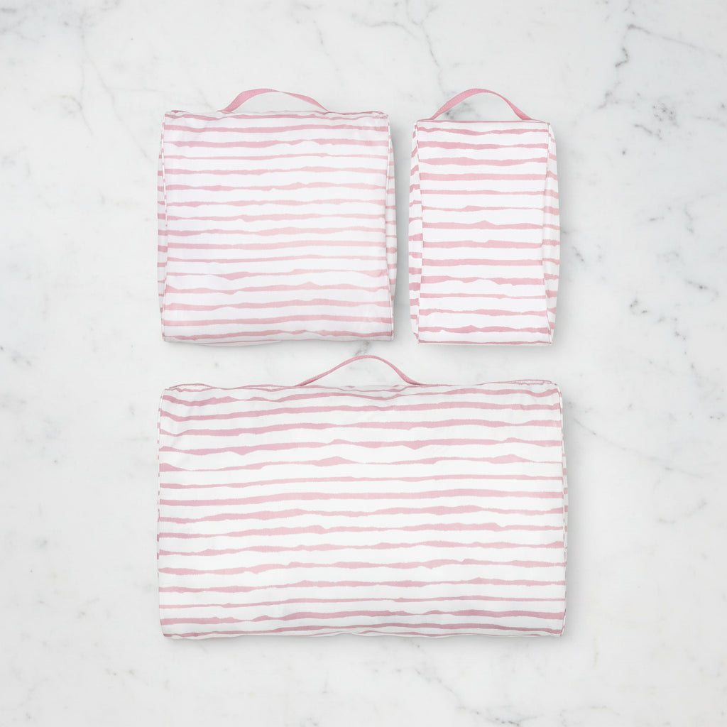 The "Goddess Stripe" Packing Cubes by Kate Spade