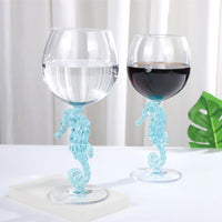 The "Seahorse" Acrylic Wine Glass