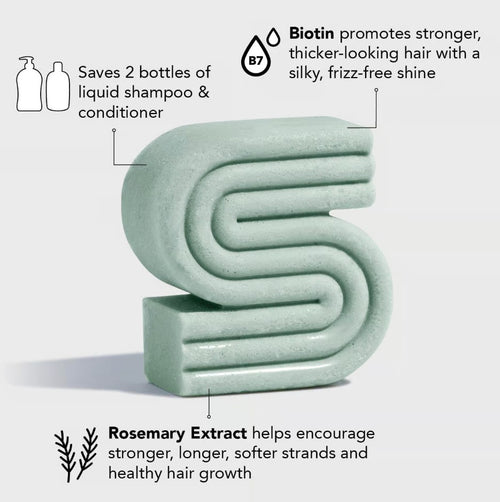 The "Rosemary & Biotin Volumizing" Solid Shampoo by Kitsch