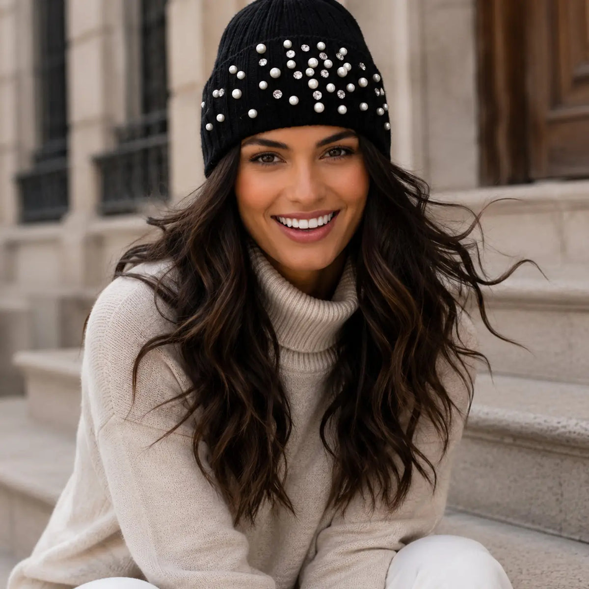 The "Beauty" Embellished Beanie