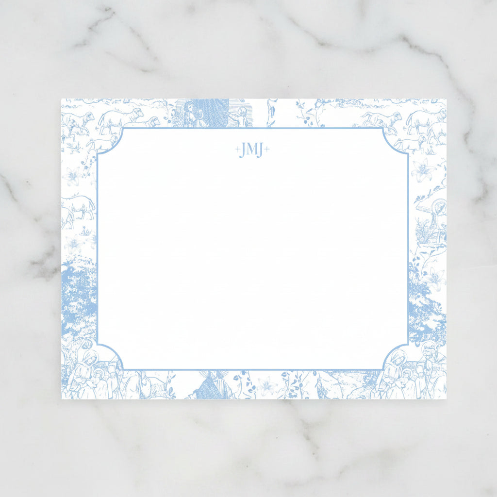 The "Jesus, Mary, and Joseph" Toile Stationary Set