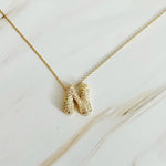 The "Crystal Bubble" Initial Necklace