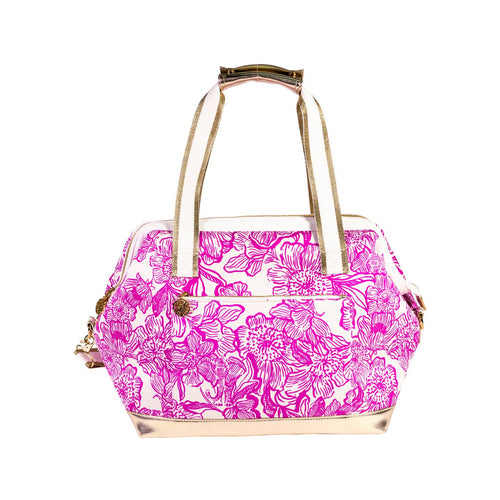 The “Unforgettable Pink” Neoprene Cooler by Lilly Pulitzer
