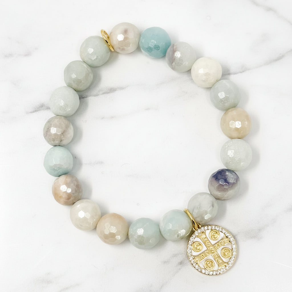 The "Mother of Pearl St. Benedict" Bracelet