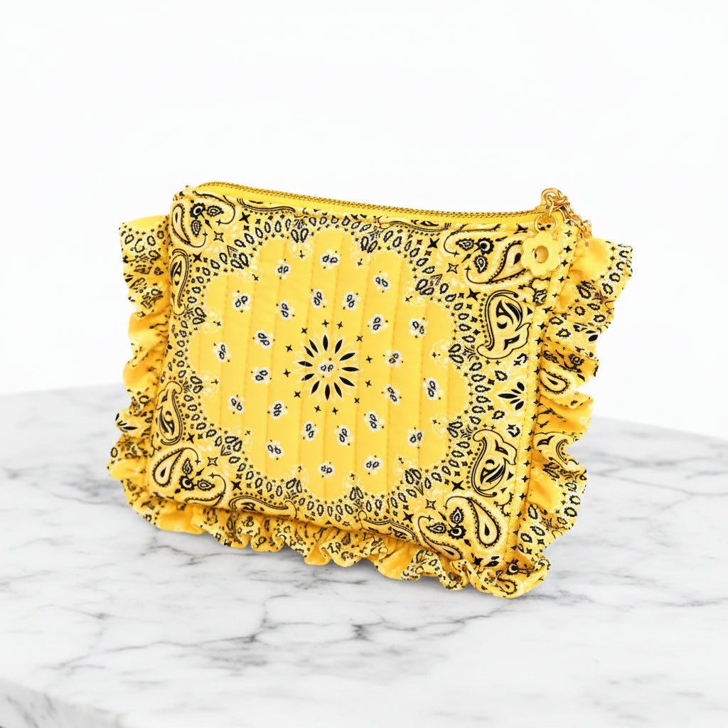 The "Ruffled Bandana" Pouch